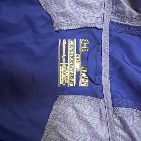 Under Armour Women's Siberian Iris Blue UA Qualifier Woven Jacket - Picture 6 of 7